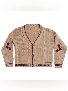 Authentic Taylor Swift Beige Folklore Holiday Edition Cardigan Sweater Size M/L